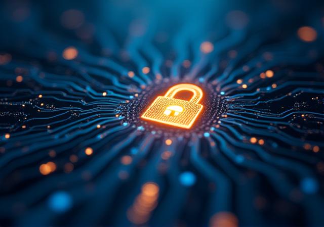 Secure data protection illustration